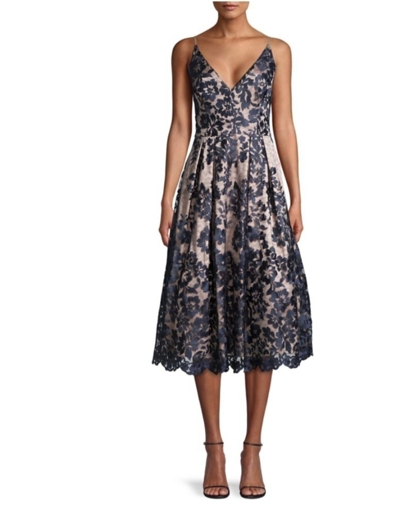 ELIZA J.  Embroidered Lace Dress